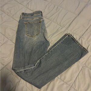 Mid-Rise Kicker Boot-Cut Jeans (medium light wash)